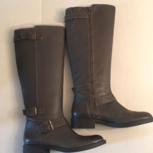 Enzo Angiolini Brown Tall Leather Riding Boot 8.5